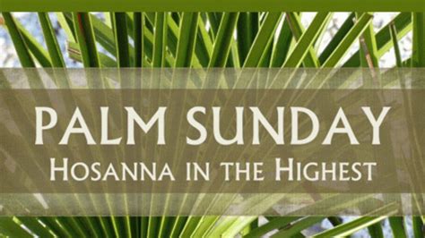 palm sunday hymns episcopal